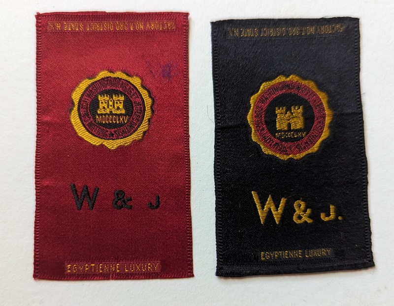 WASHINGTON JEFFEERSON  W&J  Egyptienne S25 variation college university tobacco