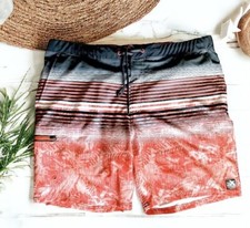 Men's 2XL ZeroXposur UPF 50 Sun Protection Quick Dry Swim Shorts Stretch Trunks