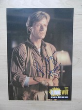 Rutger Hauer Autogramm signed A4 Kinoaushangbild "Blinde Wut"