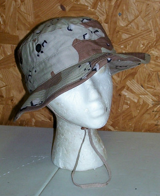 US Army Boonie Sun Hat Jungle Hot Weather Tan Desert Camo Operators Cap M L  XL