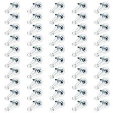 50 Pcs Glass Retainer Clips Kit with ScrewGlass Clips for Cabinet DoorsGlass ...