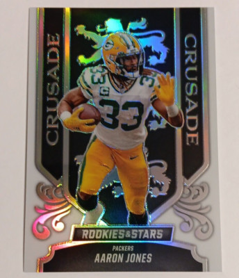 2023 Panini Rookies & Stars - Crusade White Prizm #CR-11 Aaron Jones /149