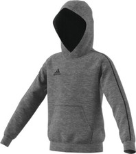 adidas Core 18 Hoodie, YOUTH Medium, Dark Grey