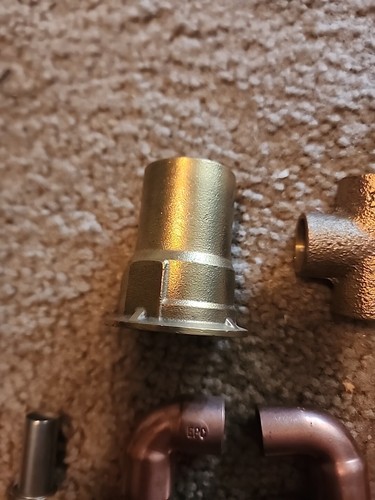 21 Pc Copper Adapters Fittings Male Female Pipe Thread Sweat Compression Pex - Picture 5 of 7