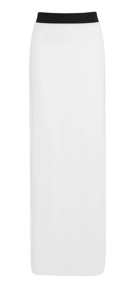 Womens Plain Gypsy Skirt Ladies Jersey Bodycon Summer Maxi Dress UK 8-26 - Image 3 of 4