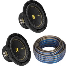 Kicker 2 50CWCS84 CompC 8" Subwoofer Single Voice Coil 4-Ohm with Speaker W...