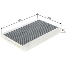 1 987 435 543 BOSCH Filter, Innenraumluft