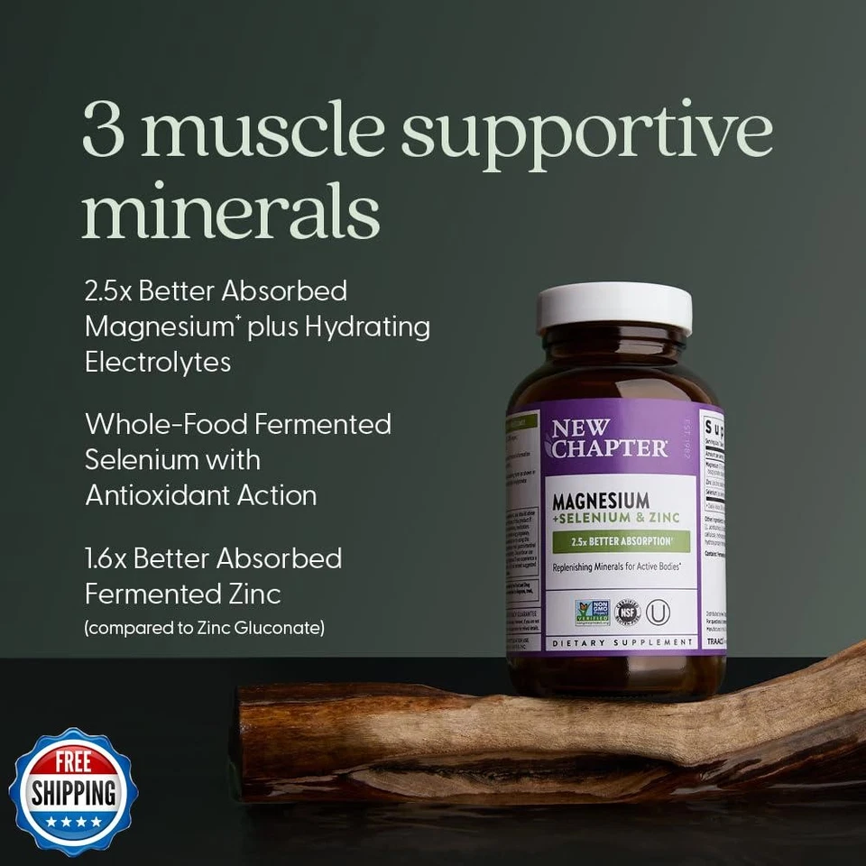 Nuevo Capítulo Magnesio-Selenio-Zinc Suplemento para Cuerpos Activos, Rebote Foto 3 de 4