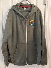 REI Co Op Sweater Jacket Men's XXL Front Zip Hoodie Patch Zip Up (USA Made)
