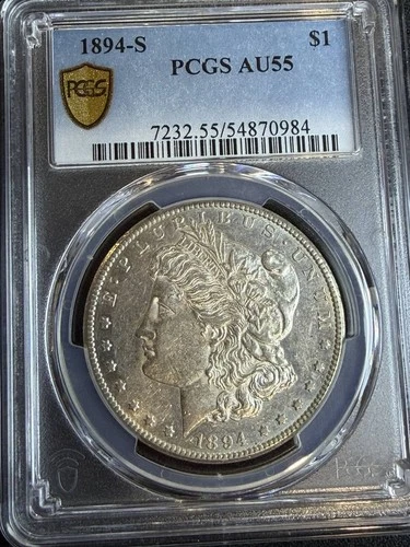 1894 S Morgan Silver Dollar PCGS AU-55
