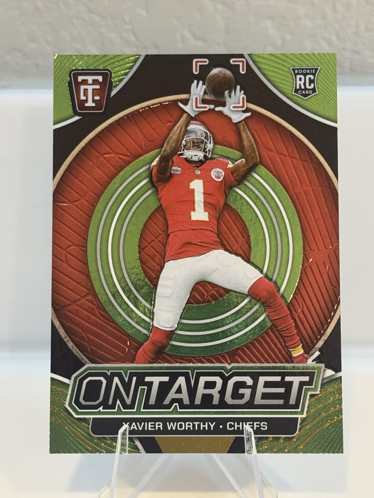2024 Panini Totally Certified On Target Xavier Worthy #6 Mirror  /399 (RC)