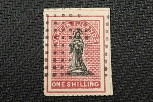 NobleSpirit (BA) Popular Virgin Islands #7 1sh Rose & Blk VFU = $300 CV