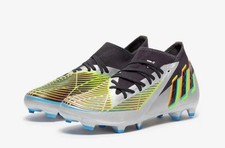 ADIDAS PREDATOR EDGE.3 FG SILVER METALLIC BLACK SOCCER CLEATS HR1524 Men's 11