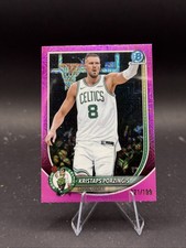 2025 Bowman Chrome #BCV-148 Kristaps Porzingis Boston Celtics Pink Mojo /199