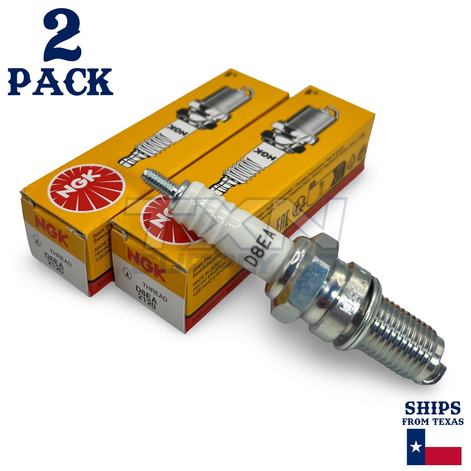 Wings NGK Spark Plug Plugs D8EA #2120 Bayou Wolverin GL1000 TW200 CH250 CF250 Pa