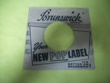 Vintage Brunswick 45 RPM Sleeve - Excellent