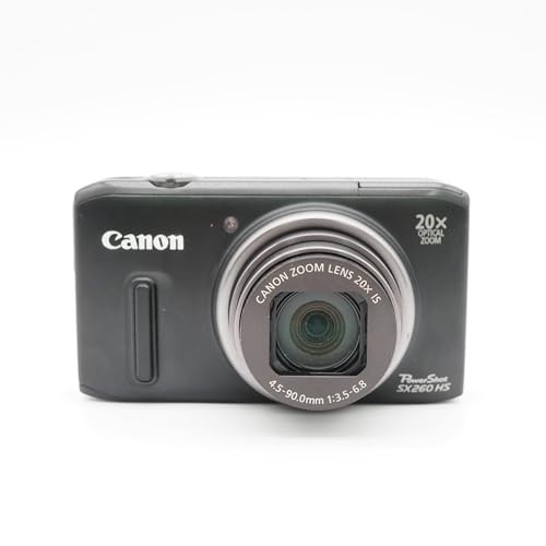美品★ Canon PowerShot SX260 HS キャノン コンデジ 黒 Canon PowerShot SX260 HS Black 12.1MP 20x Zoom Digital Camera w