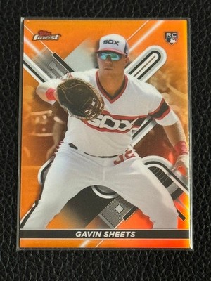 2022 Topps Finest - Gavin Sheets #8 Orange Refractor /25 (RC)