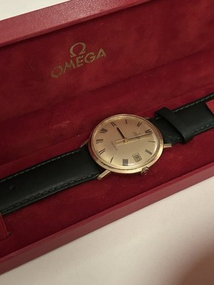 Omega Geneve Automatik 14 Karat Massiv Gold Cal.565 Ref.162.7037