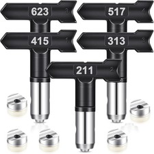 Graco Paint Sprayer Tips, 5 Pcs Airless Paint Sprayer Tips Set 211/313/415/517/