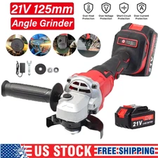 High Power Angle Grinder 11000 RPM Cordless Brushless Cutting Polishing Grinding
