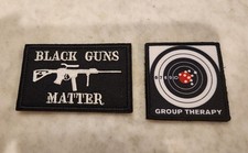 New Group Therapy & Black Guns Matter HOOK & Loop Patches