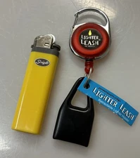 Premium Lighter Leash Retractable Key Clip With Brand New Lighter