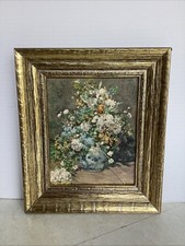 Vintage Windsor Art Gold Framed Floral Print Wall D cor 14"X12" BEAUTIFUL