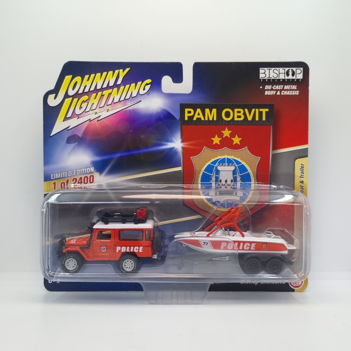 Johnny Lightning Bishop 1980 Toyota Land Cruiser FJ40 PAM OBVIT W