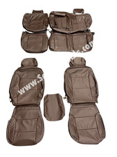 Chevrolet Chevy Silverado Lt Wt Leather Seat Covers Coffee Brown Perforated