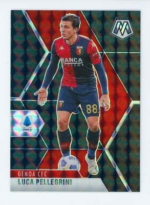 2020-21 Luca Pellegrini Panini Mosaic Serie A Black Genoa CFC Soccer Card 1/1