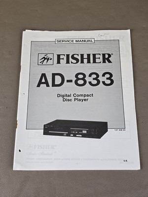 Fisher Digital Compact Disc Player AD-833 D-6042