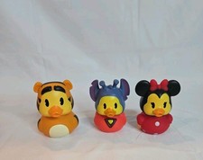 DISNEY RUBBER DUCKS LOT OF 3 1 Minnie, 1 Tigger, and 1 Stitch NWOT