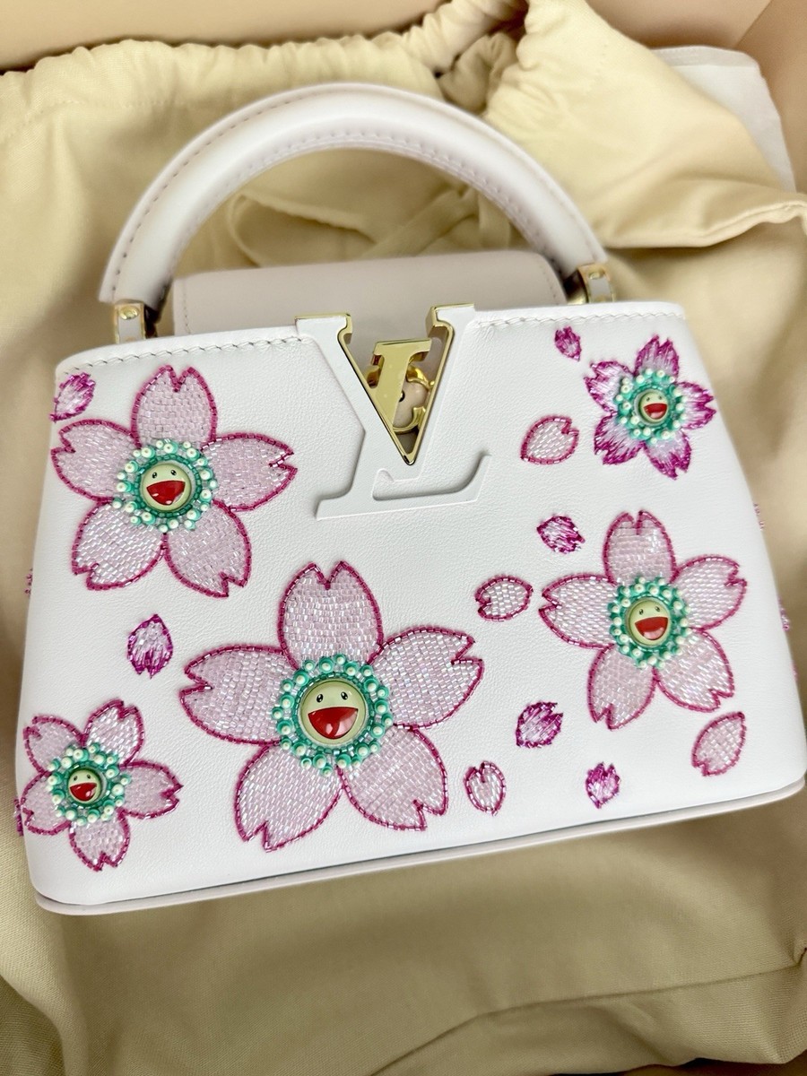 2025 Louis Vuitton x Takashi Murakami Capucines Mini Sakura Cherry