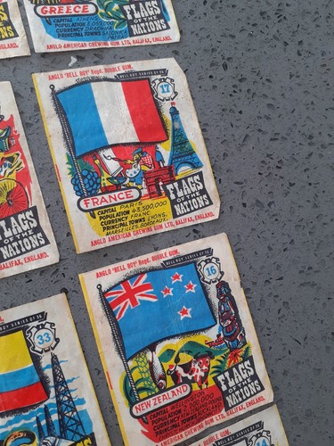 Rare ANGLO AMERICAN WAX PAPER PART SET 30/36 OF FLAGS OF THE NATIONS Issued 1965 - Bild 16 von 24