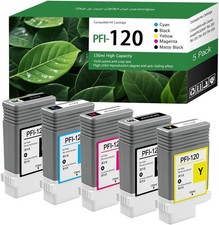 PFI-120 Ink Cartridges for Canon imagePROGRAF TM-200 TM-205 TM-300 TM-305 Series