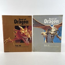 Best of Dragon magazine Vol. III  Vol IVD D Dungeons Dragons AD D TSR 1983 1985