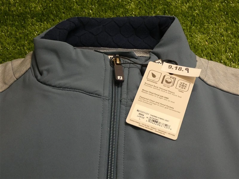 FootJoy Mens ThermoSeries Hybrid Golf Vest Slate/Grey Large 30544 - Image 2 of 2