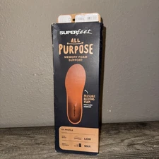 Superfeet COPPER Comfort Insoles Inserts, Size (D) 7.5-9 Men / 8.5-10 Women
