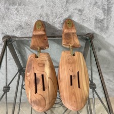Wooden Cedar Shoe Trees Lot of 4 adj.Men's Large 2- L/ 2 - XL Woodlore/ Harolds