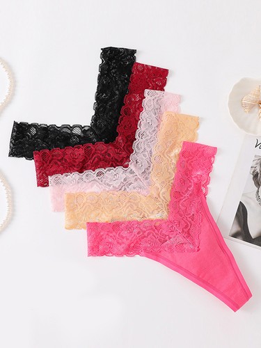 Women Sexy Lace Panties Knickers Lingerie Seamless Underwear G-string Briefs UK - Picture 22 of 29