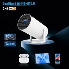 4K Projector with 5G/2.4G WiFi  BT5.0, Android 11 Smart Projector 130" Display