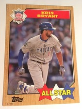 2017 Topps 1987 Parallel Jumbo 5x7 Kris Bryant Cubs AS 117 #’d /49