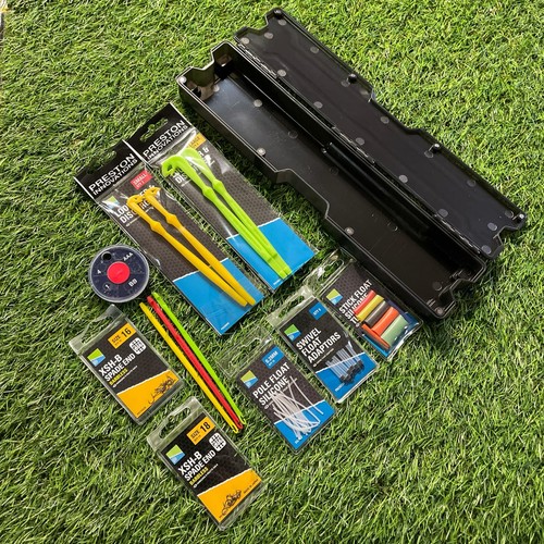 PRESTON FLOAT BOX MAGNETIC OPEN / CLOSE + VARIOUS MIXED TACKLE TOOLS ...