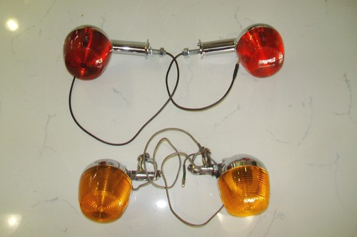 68-73 Yamaha Enduro Front & Rear Turn Signals Indicator Flasher Blinkers DT1 RT1