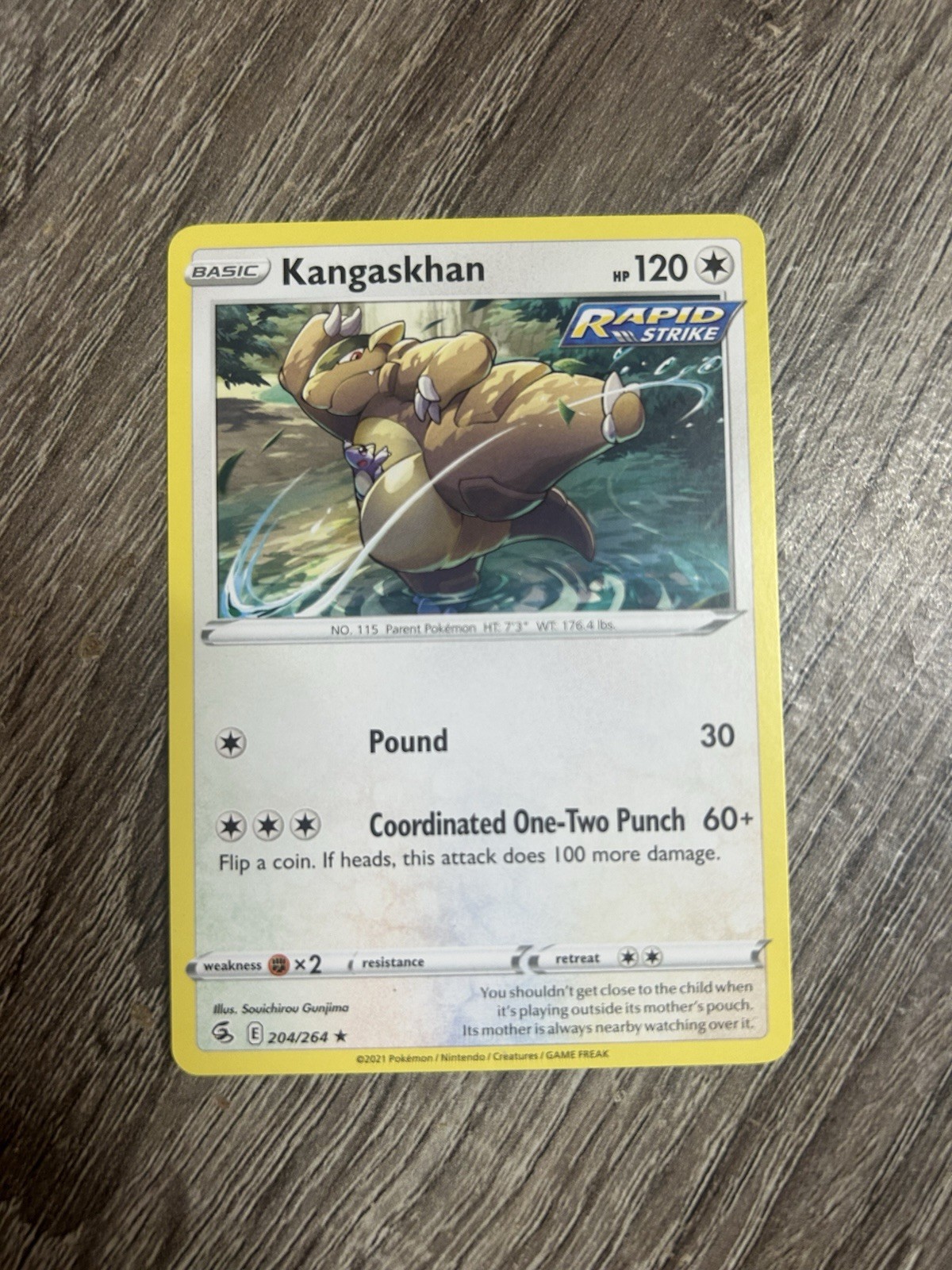 “Kangaskhan” Pokemon Card