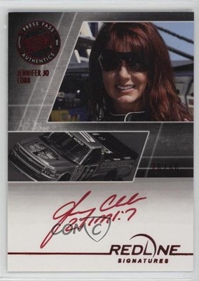 2014 Press Pass Redline Signatures Gold 26/50 Jennifer Jo Cobb #RS-JC Auto 1er2