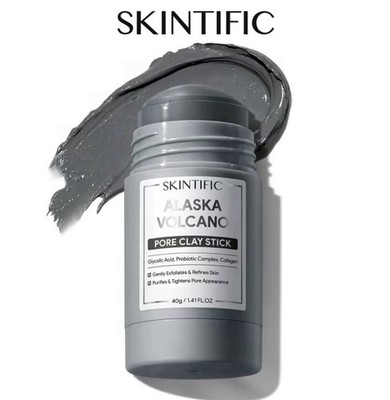 SKINTIFIC Alaska Volcano Pore Clay Stick Cleansing Blackhead Remover Face Mask S