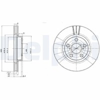 2X Delphi Bremsscheibe BG3347 FüR Avensis Toyota Liftback AT220_ AT220R Vvt