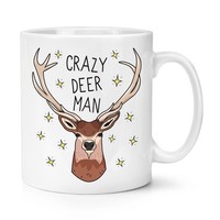 VerrüCkte Hirsch Mann 284Ml Becher Tasse - Lustig Hirsch Scherz Tiere